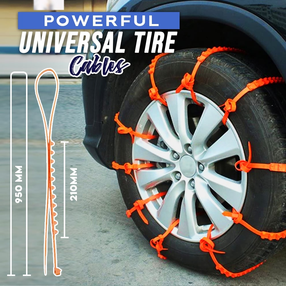 Reusable Anti-Skid Snow Tire Cables (8pcs)