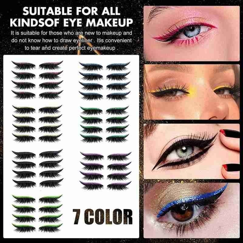 Reusable Eyeliner and Eyelash Stickers