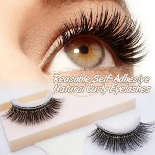 Reusable Self Adhesive Natural Curly Eyelashes