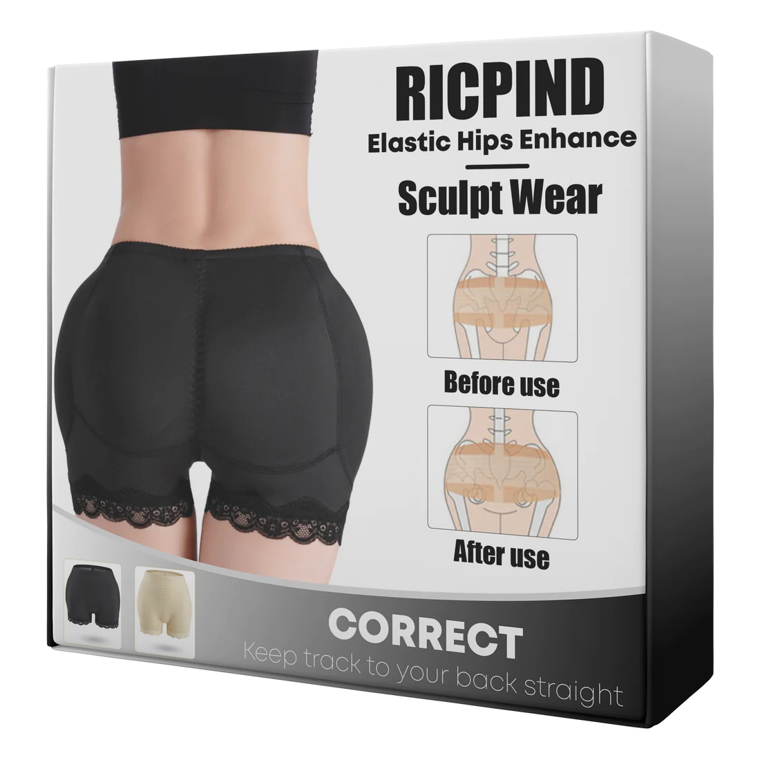 Ricpind Elastic HipsEnhance Sculpt Wear