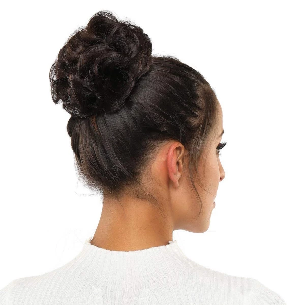 Rose Bun Hair Scrunchie