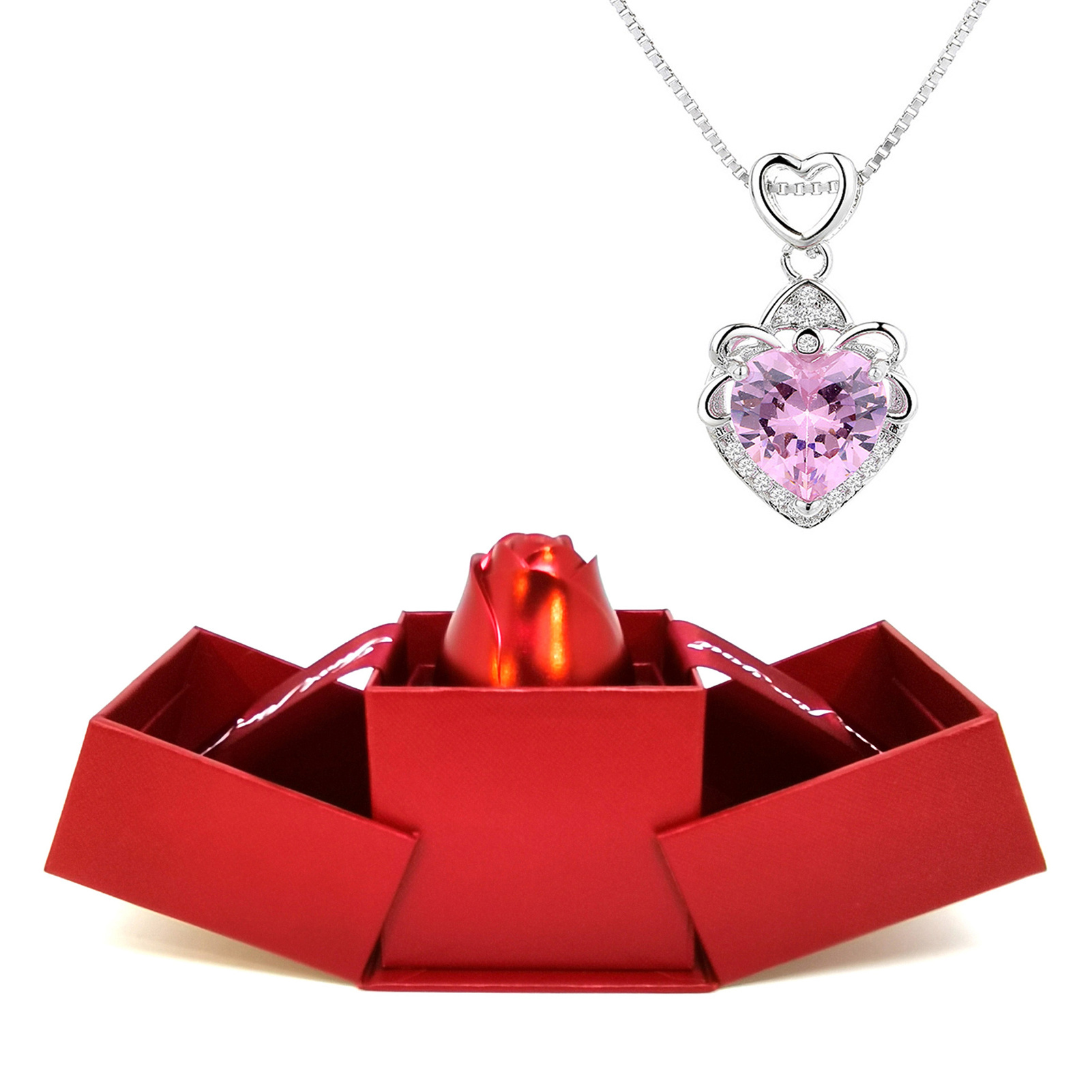 Rose Necklace Gift Set