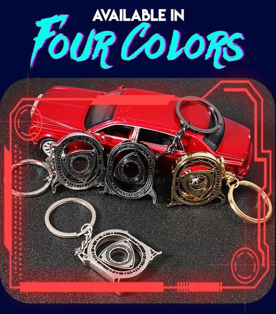 Rotary Engine Model Keychain