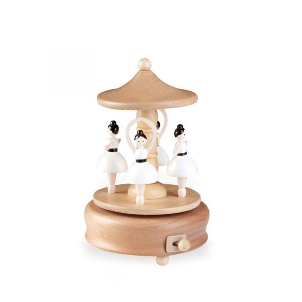 Ballerina Wooden Musical Box