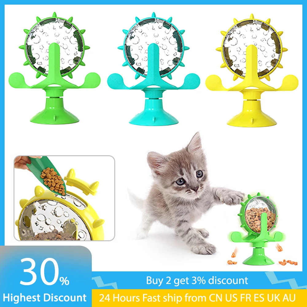 Rotating Windmill Cat Toy