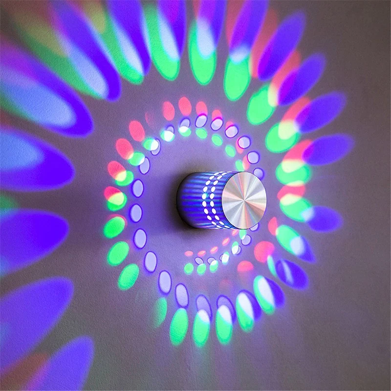 Rounding Spiral LED Wall Light