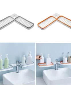 Bathroom Corner Punch-Free Rack