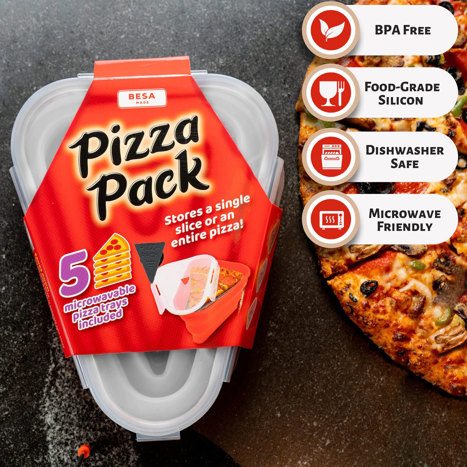 Silicone Pizza Pack Box