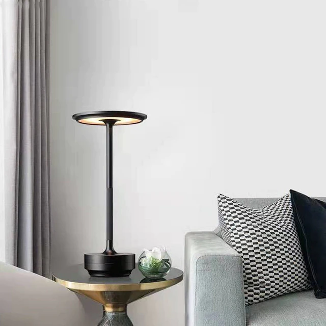 Metallic Cordless Table Lamp