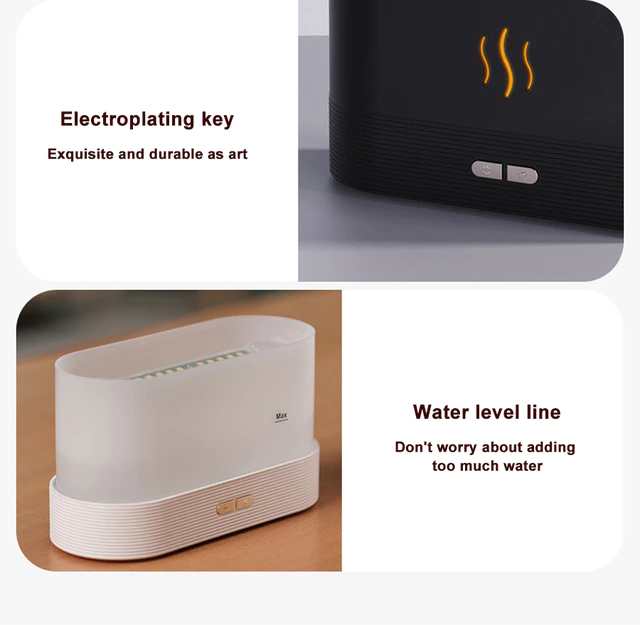 USB Flame Night Light Humidifier