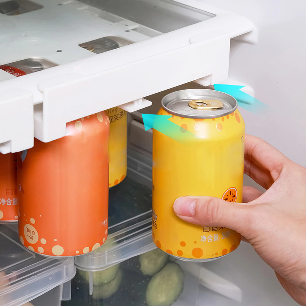 Hanging Soda Can Storage Rack For Fridge