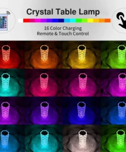 Touching Control Rose Acrylic Lamp