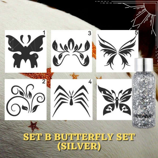 Halloween Glitter Tattoo Kit