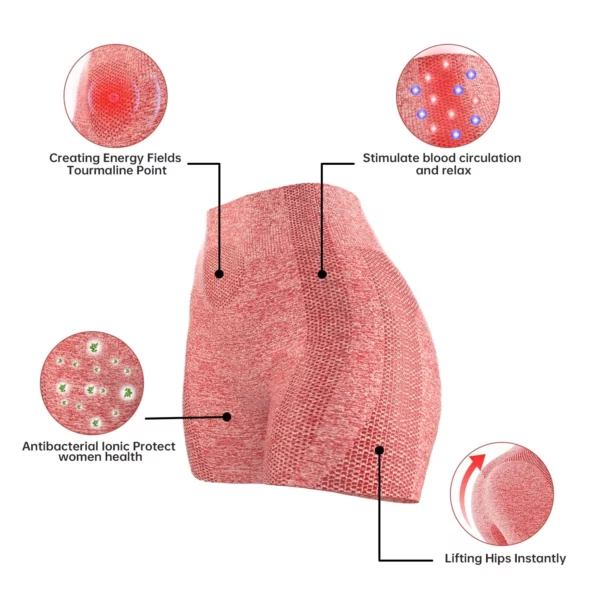 CC Ion Shaping Shorts,Comfort Breathable Fabric,Contains Tourmaline Fabric