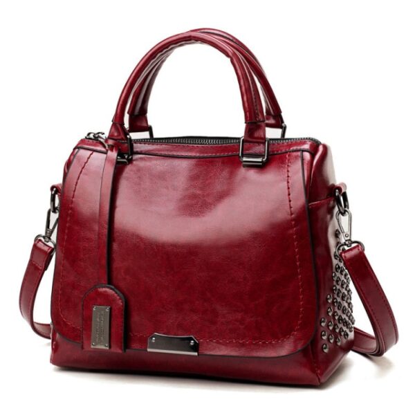 Ladies Soft Leather Fashion All-match Messenger Bag