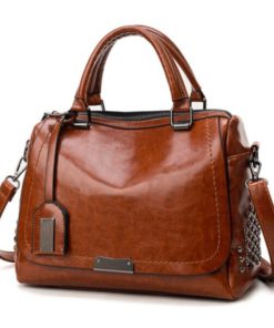 Ladies Soft Leather Fashion All-match Messenger Bag