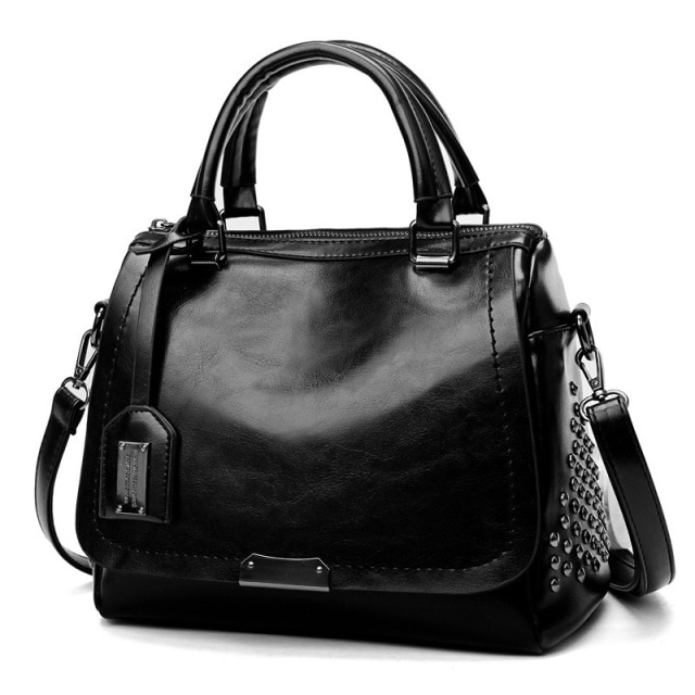 Ladies Soft Leather Fashion All-match Messenger Bag