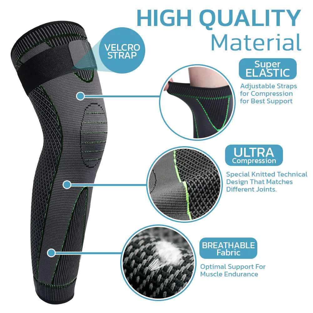 KNEECA Tourmaline Acupressure Self-heating Shaping Knee Sleeve New