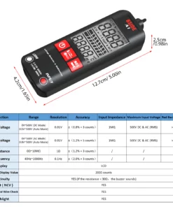 Anti-Burn Intelligent Digital Multimeter