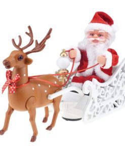 Christmas Riding Deer Santa Claus