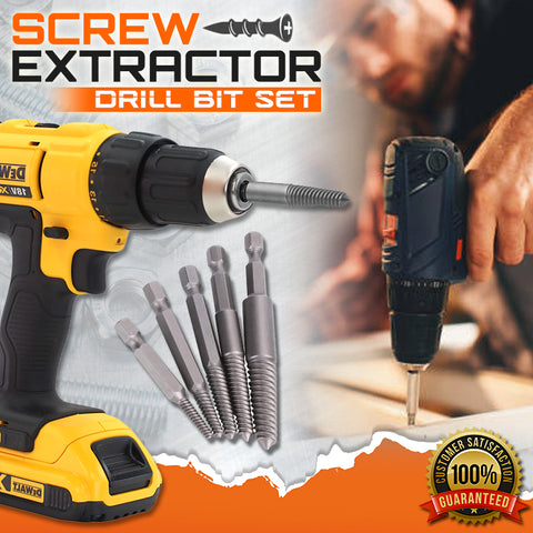 Screw Extractor Drill Bit Set