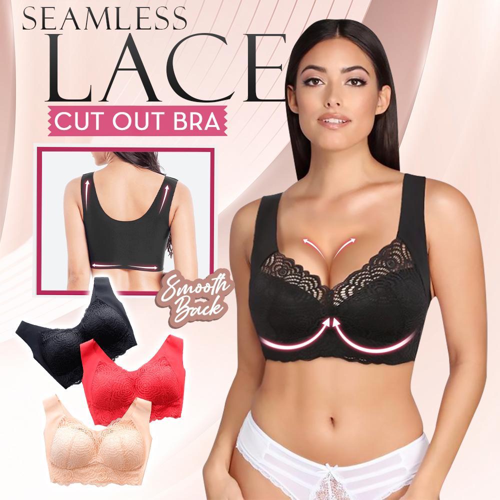 Seamless Lace Cut Out Bra