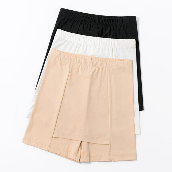 Double-Layer Front Crotch Ice Silk Shorts