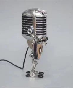 Vintage Microphone Robot Desk Lamp