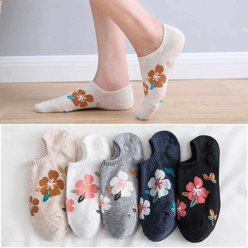 Shallow Mouth Breathable Ladies Socks