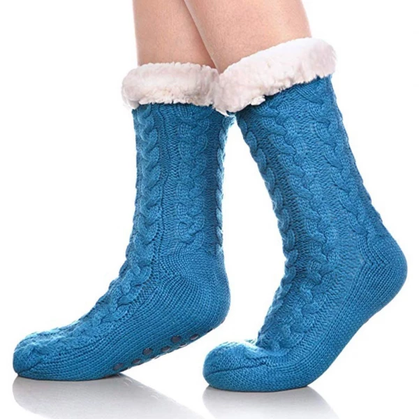 AEXZR Fleece-Lined Slipper Socks