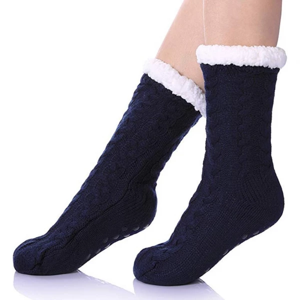 AEXZR Fleece-Lined Slipper Socks