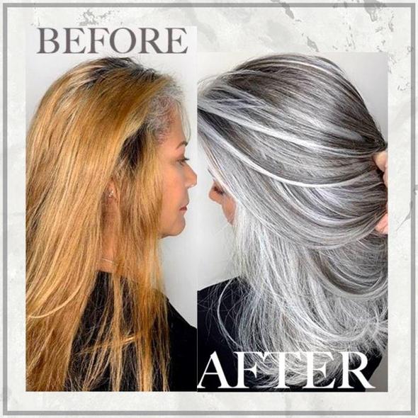 Shining Silver Hair Dye