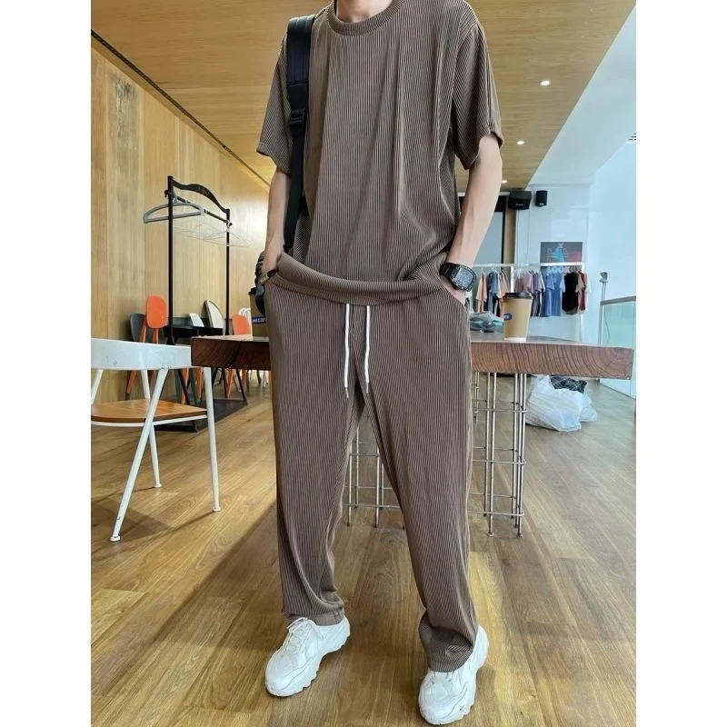 Ice Silk Male Casual Suit