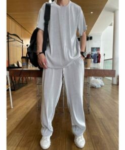 Ice Silk Male Casual Suit