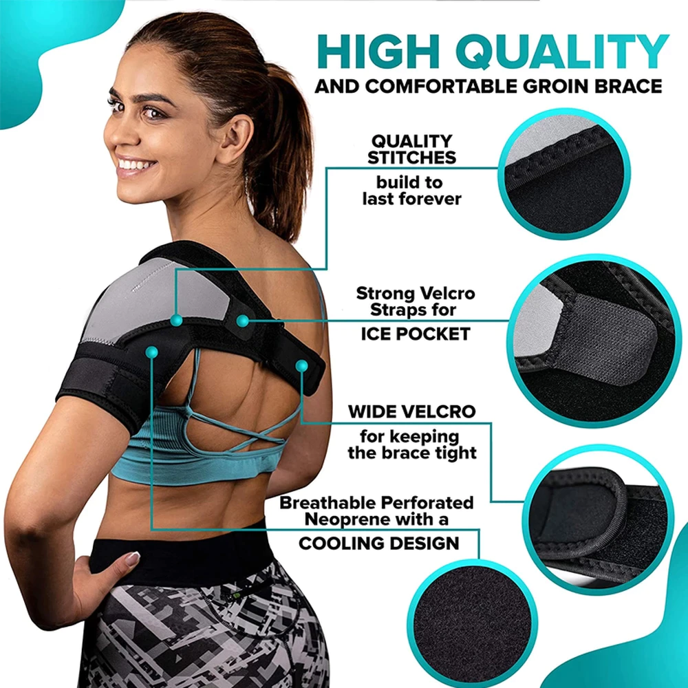 Breathable & Ice Pack Sports Shoulder Pads