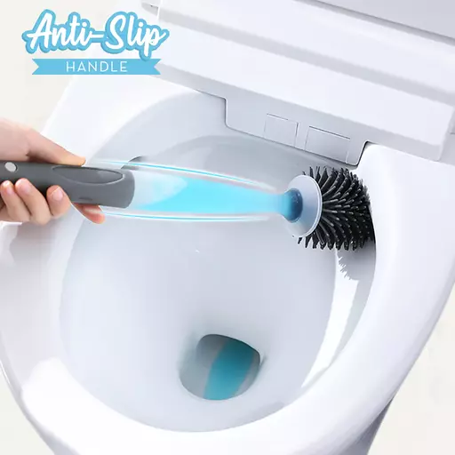 Silicone Cleaner Spray Toilet Bowl Brush