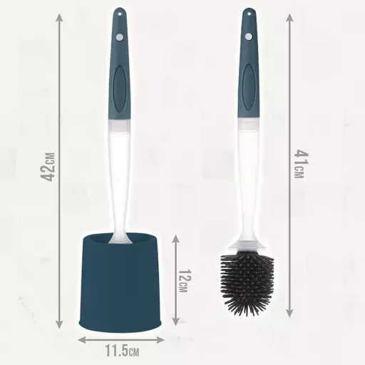 Silicone Cleaner Spray Toilet Bowl Brush