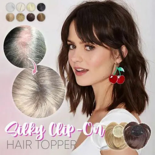 Silky Clip On Hair Topper