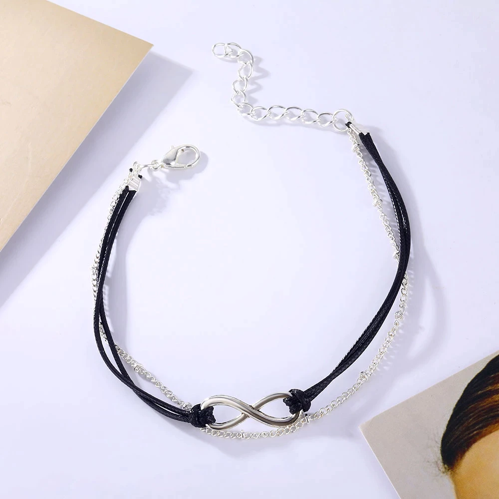 Simple Infinity Ankle Bracelet For Women