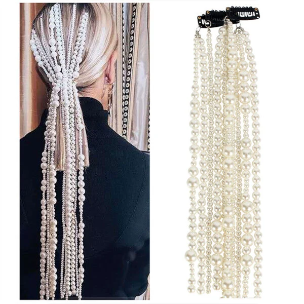 Pearl Tassel Hair Decoration