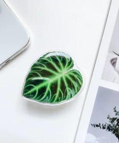 Cute Green Leaves Smartphone Holder