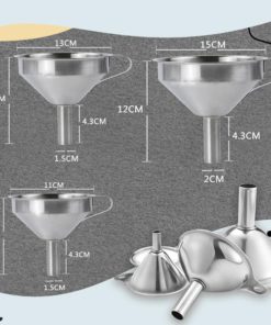 Filtering Stainless Steel Kitchen Funnel