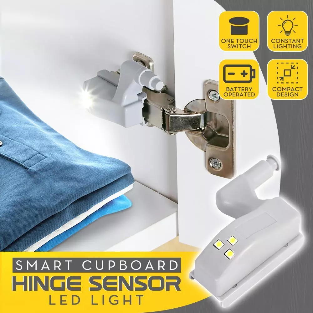 Smart Cupboard Hinge Sensor LED Light