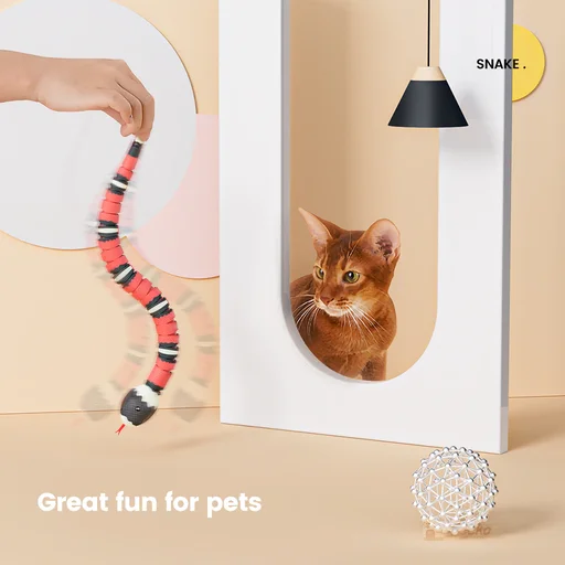 Smart Sensing Snake Interactive Cat Toys