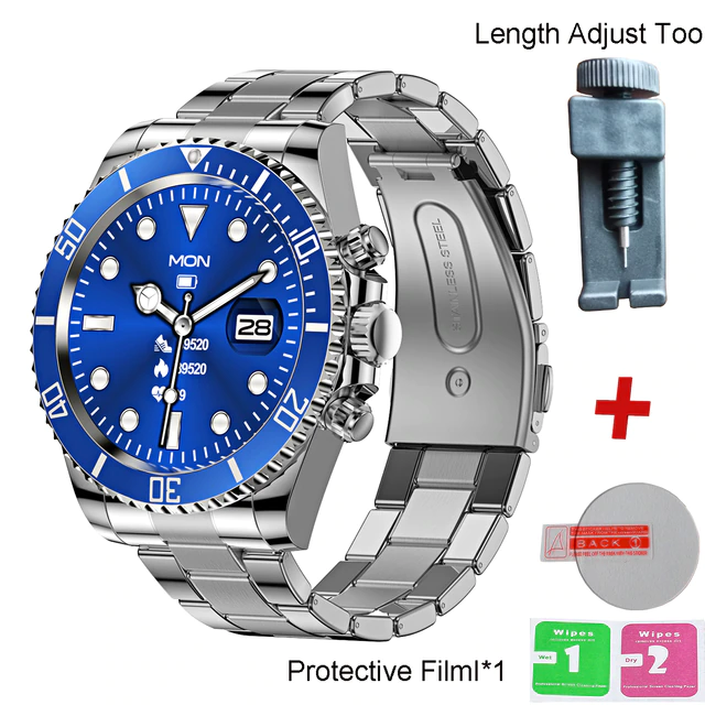 Multifunctional Bluetooth Talk Men's Casual Smart Watch