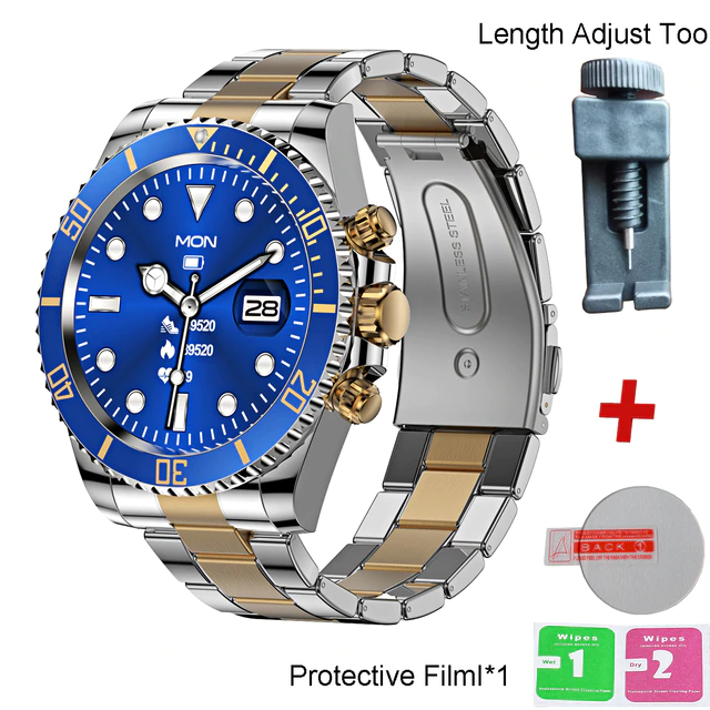 Multifunctional Bluetooth Talk Men's Casual Smart Watch