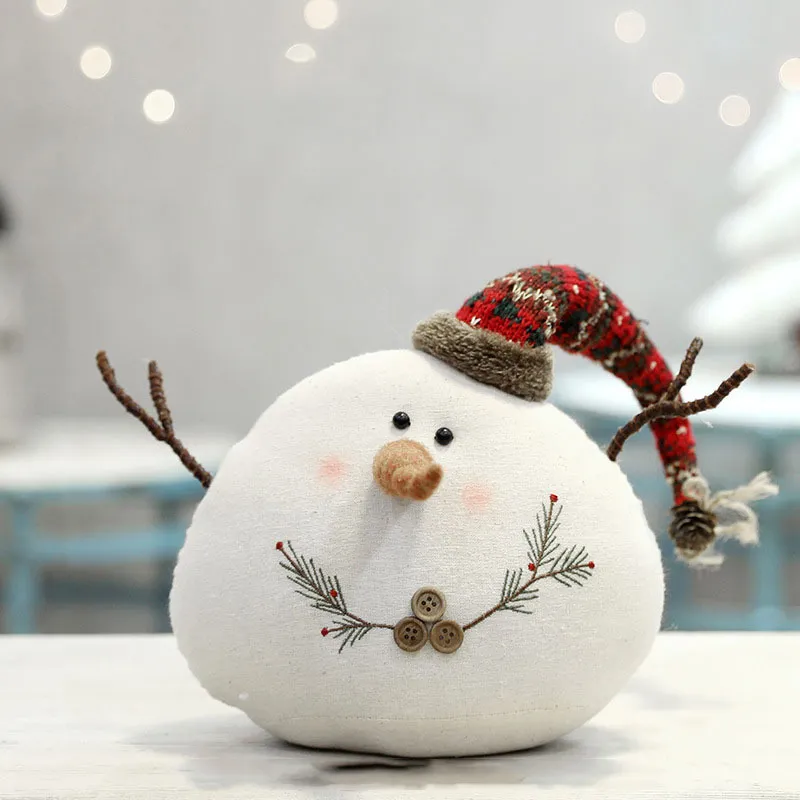 Snowman Plush Toy With Scarf And Hat