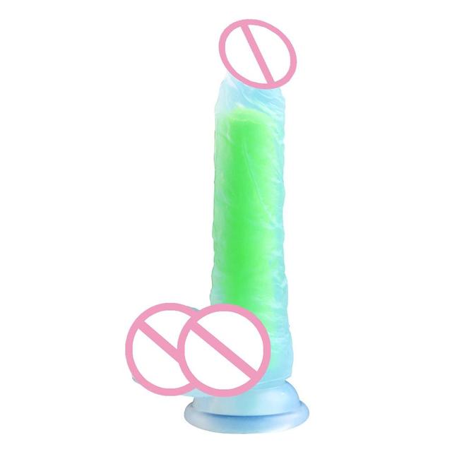 Soft Silicone Rainbow Dildo With Suction Cup