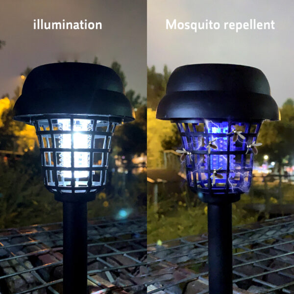 Outdoor Solar-Powered LED Mosquito Killer Lamp