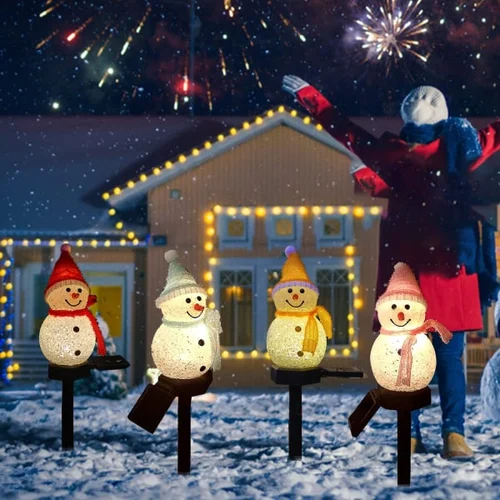 Solar Snowman LED